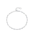 SL1653 S925 Sterling Silver Unlimited Symbol Bracelet Female Niche Design Plain Silver Bare Chain Light Luxury Fine Bracelets MegaBDM