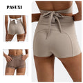 PASUXI Wholesale Women's High Waist Yoga Shorts with Peach Hip Design Quick Dry Fitness Running Hot Pants High Elastic