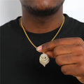 New Gold Plated Owl Pendant Lab Created Zircon Hip Hop Exquisite Animal Charm Necklace Jewelry Women Men Daily Wear Gifts