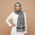 New Design Female Headscarf Islamic Head Wraps Letter Printed Cotton Linen Hijab Scarf Shawl for Muslim Women 180*70cm