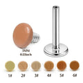 ASTM F136 Titanium Gold Plated Flat Disc Stud Earring 16G Round Cartilage Helix Tragus Earlobe Nose Stud Wedding Jewelry
