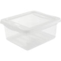 Storage boxes Natural Transparent 19.5 x 16.5 x 8.5 cm