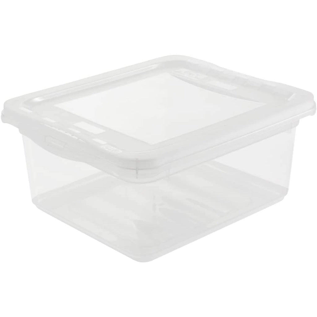 Storage boxes Natural Transparent 19.5 x 16.5 x 8.5 cm