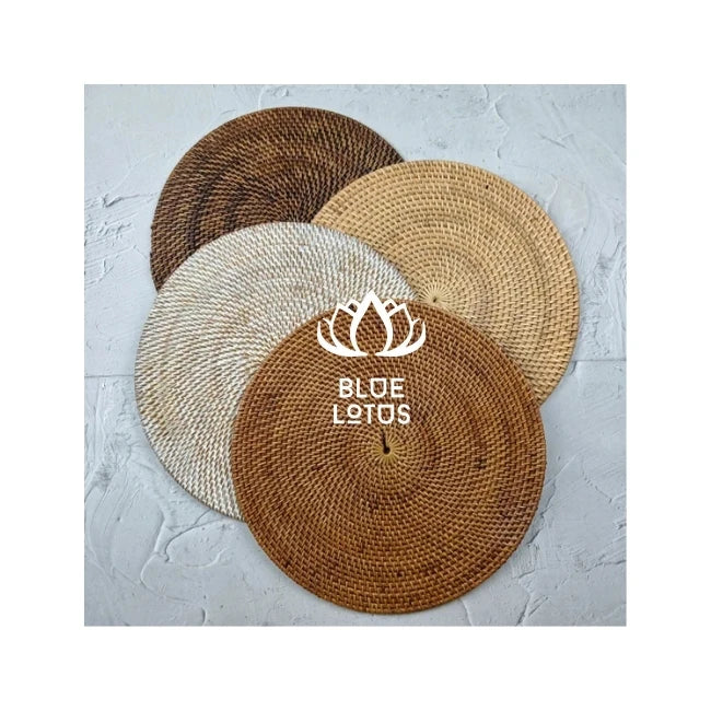 BEST CHOICE Woven Rattan Placemat From Blue Lotus in Vietnam for Restaurants & Cafes  Sustainably Sourced & Sturdy.