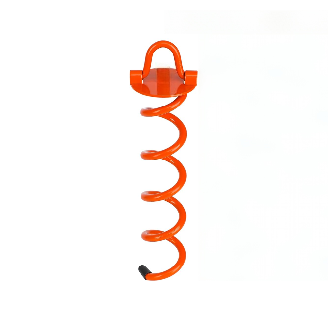 Spiral Ground Stakes- Heavy Duty Metal Garden Anchors for Securing Tents Tarps and Outdoor Structures