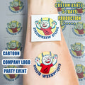 Fashionable White Kids Tattoos - Personalized Temporary Waterproof Water Transfer Stickers for Face & Body