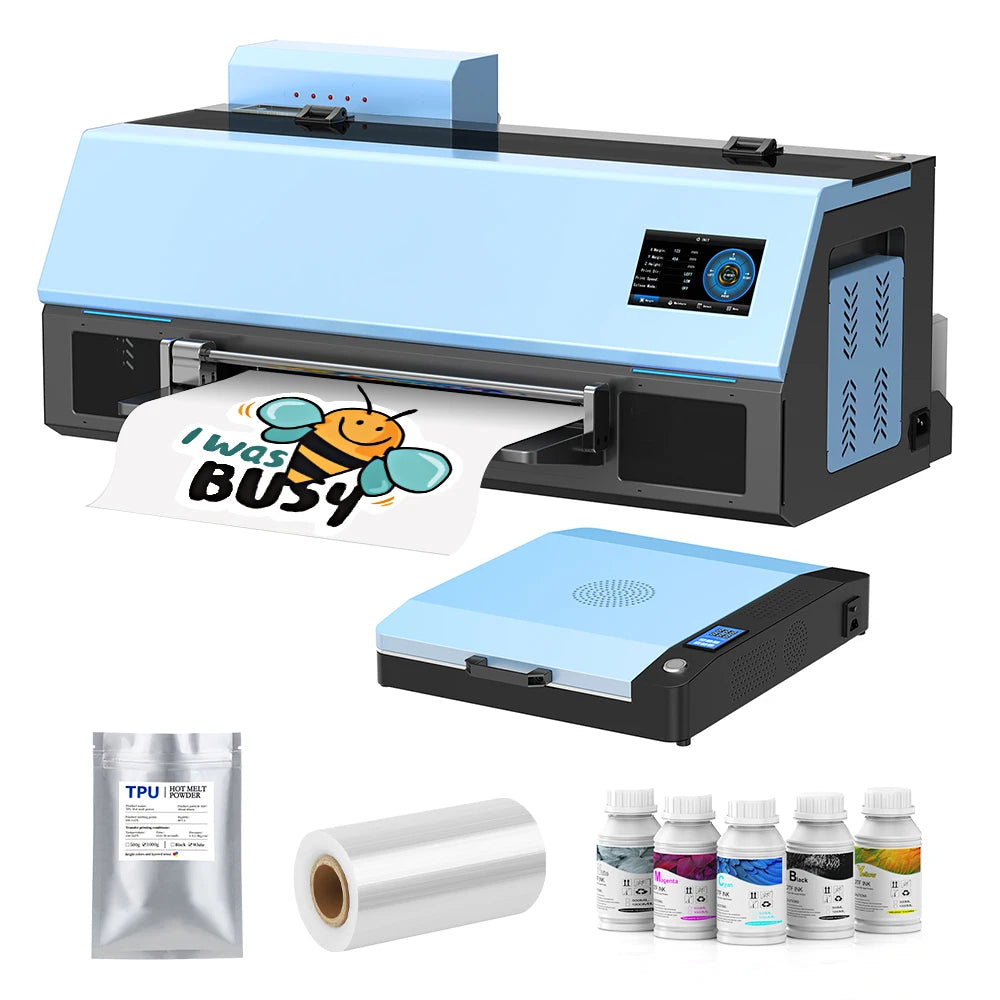COLORSUN Best DTF Printer XP600 Print Head 13 Inch Dtf Printer 30cm 33cm Textile Roll Film Transfer A3 Dtf Printer with Oven
