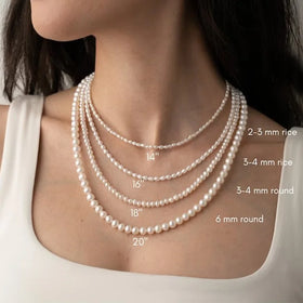 Vintage Wholesale Custom Fashion Lucky Pearl Necklace Stainless Steel Waterproof Jewelry for Women Accessories Collar De Perlas