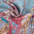 Ethnic Style Long Dress Hanfu Performance Clothing Fabric Pure Linen Printed Fabric