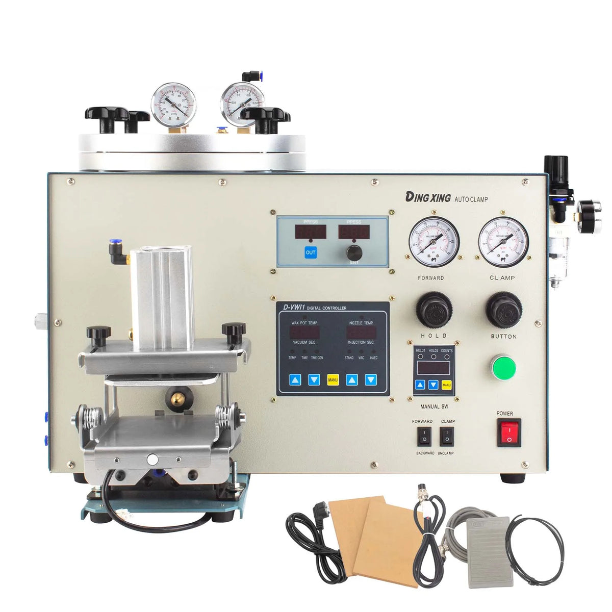 Boasta New Digital Vacuum Wax Injection Molding Machine Set Jewelry Wax Shooting Permanent Equipment Making Supplies Factory MegaBDM