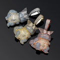 Fashion Hip Hop Cartoon Anime Jeni Turtle Pendant Iced Out Zircon Brass Gold Plated Tortoise Charm Necklaces Anniversary Jewelry