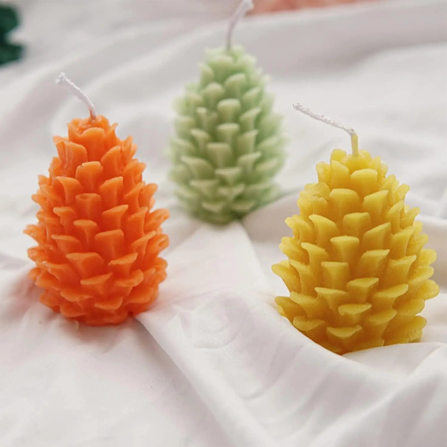 Pine Cone Candle Silicone Mould for Cake Chocolate Candy Fondant Baking Making Gift Party Wedding Decoration Homemade Sugarcraft