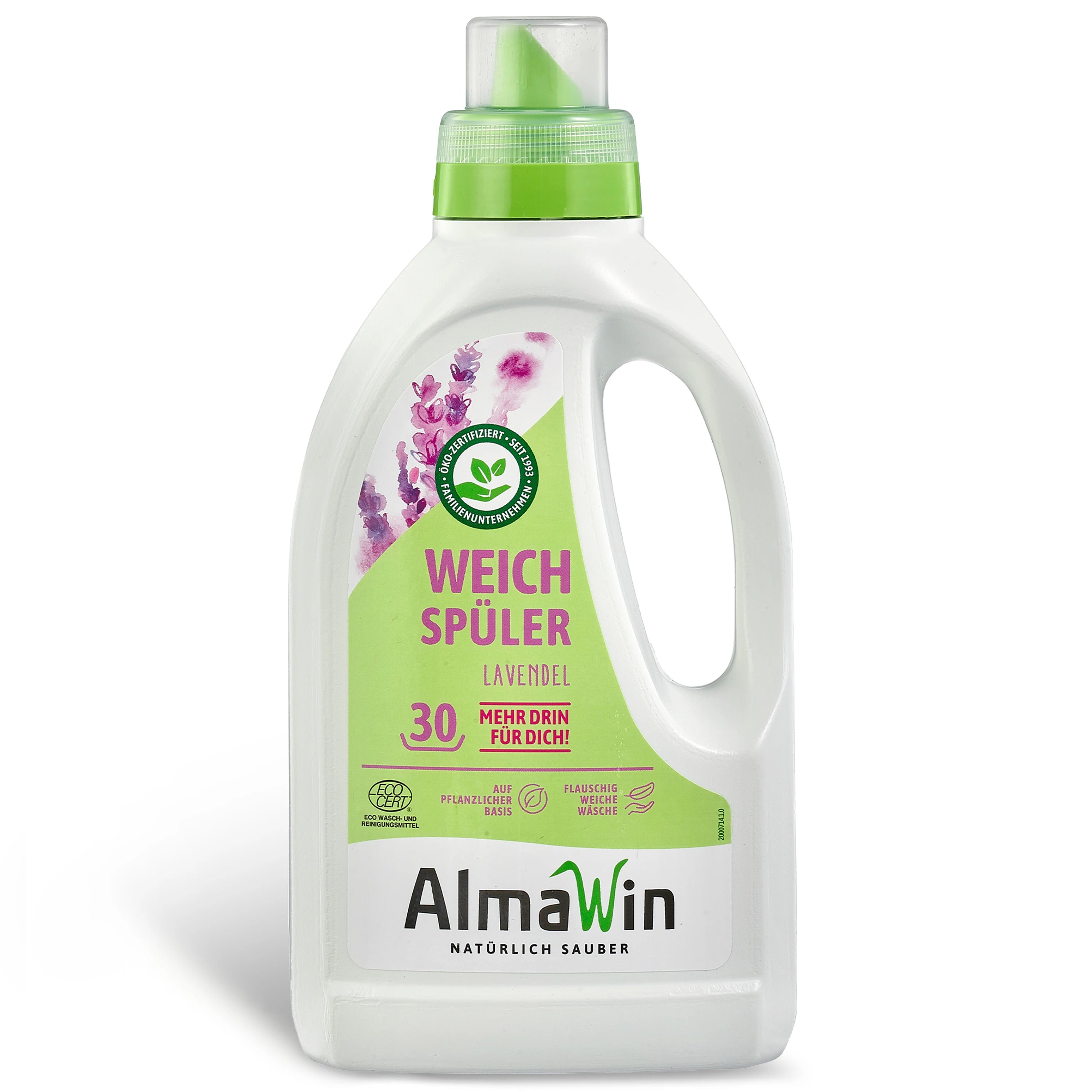 AlmaWin RTS 1 Eco Fabric Softener Lavender 750ml 30 Loads Scent From Essential Oils Laundry Fragrance Liquid