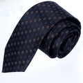 Exve Exclusive Gray with Red and Blue Squares Handmade Necktie From-Turkey