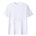 OEM Custom Logo Embroidery Printed Design 180g round neck T-shirt for men and women solid color loose and comfortable t shirt