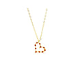 Wholesale Sterling Silver 925 Gold-Plated Zircon Heart-Shaped Fashion Pendant Necklace Love Design