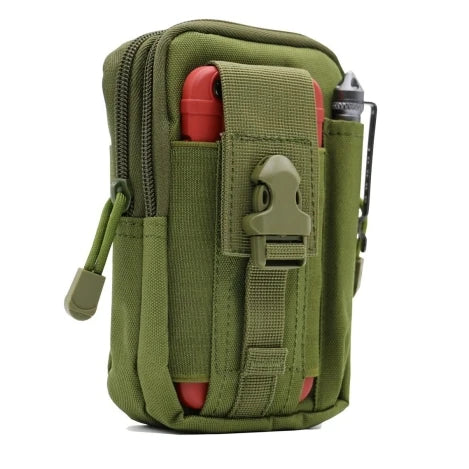 Tactical Molle Pouch EDC Utility Gadget Outdoor Men Waist Bag with Phone Belt Clip Holder Holster