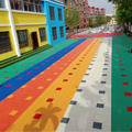 Enlio Kids-Safe PP Interlocking Playground Tiles - Outdoor Shock-Absorbent Floor for Kindergarten Play Areas Weatherproof