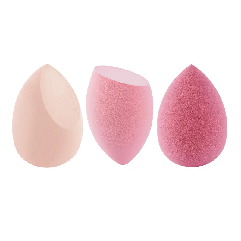 Water-Expanding Washable Waterdrop Shape Q-Elastic Blend Makeup Sponge for Foundation & Concealer 6 Colors Skylark