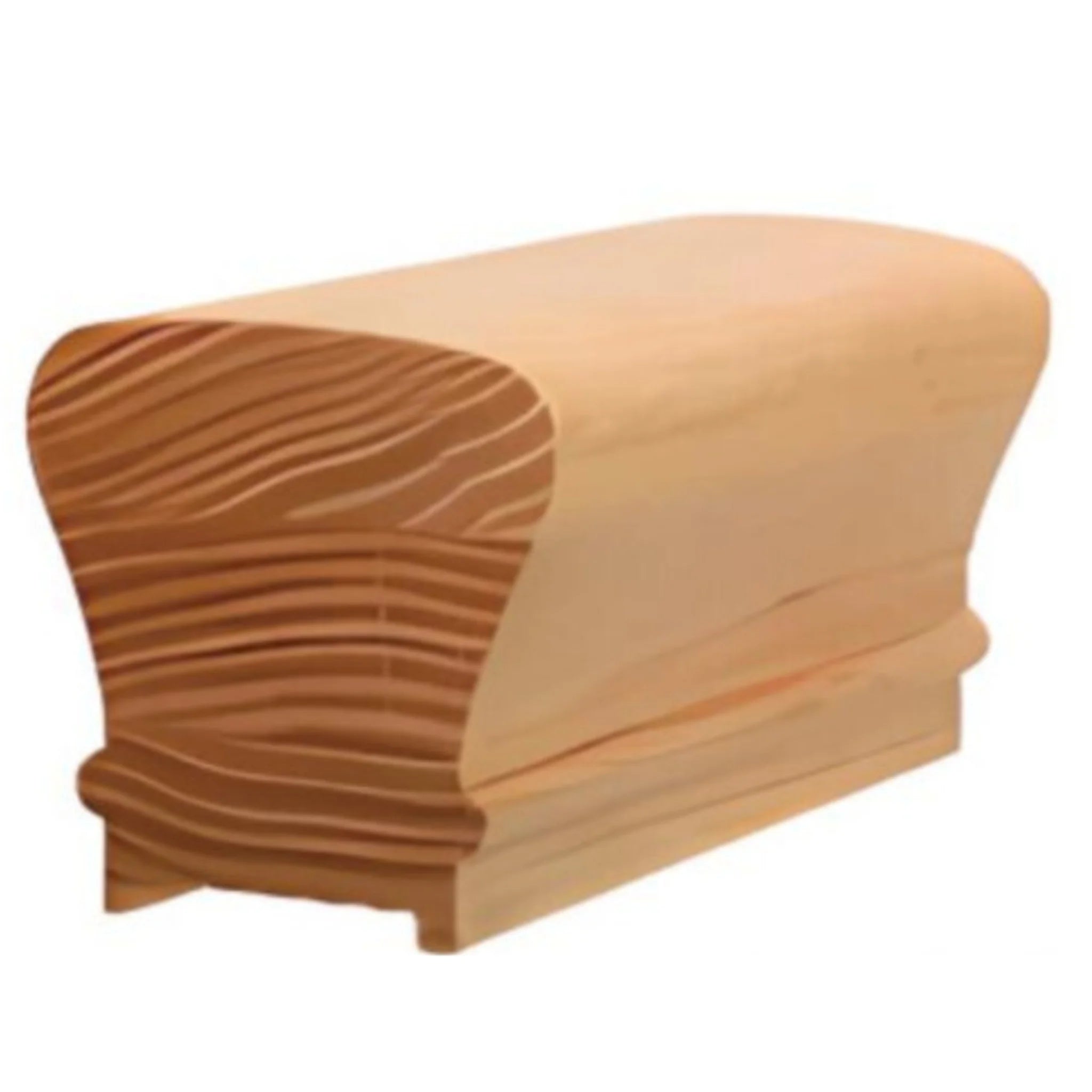 Best Price 6010P Solid Red Oak Wood Handrail with Fillet for Staircase and Balcony Railing Wall Mounted