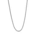 Passes Diamond Tester 925 Sterling Silver 135* 3mm GRA Moissanite Tennis Necklace Chain Jewelry for Women Men Destiny Jewellery