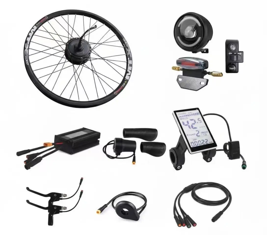 26 27.5 29 Inch Electric Bicycle 36V 48V 350W 500W Hub Motor Electric Bike Conversion Kit