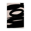Made In Germany - Home Decor Canvas Picture Minimalist Black Beige - Wall Painting Mural In Cream Black - Stretcher Frame Art