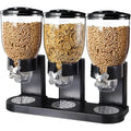 Kitchen Food Grain Rice Container for Parties High Quality Plastic Cereal Dispenser Storage Box Rotating Grain Oat Dispenser