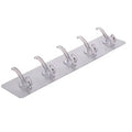 Hot Sale Kitchen Bathroom Wall Hooks Strong Adhesive Crystal Seamless Multi-Purpose Coat Hat Hook Row Rail