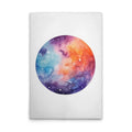 Made In Germany - Home Decor Canvas Picture Colourful Planet - Wall Painting Mural In White And Colourful - Stretcher Frame Art