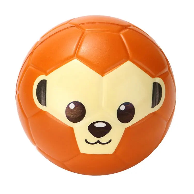 Relief Cartoon Animal Face PU Foam Balls Anti Stress Toys for Children Boys Girls