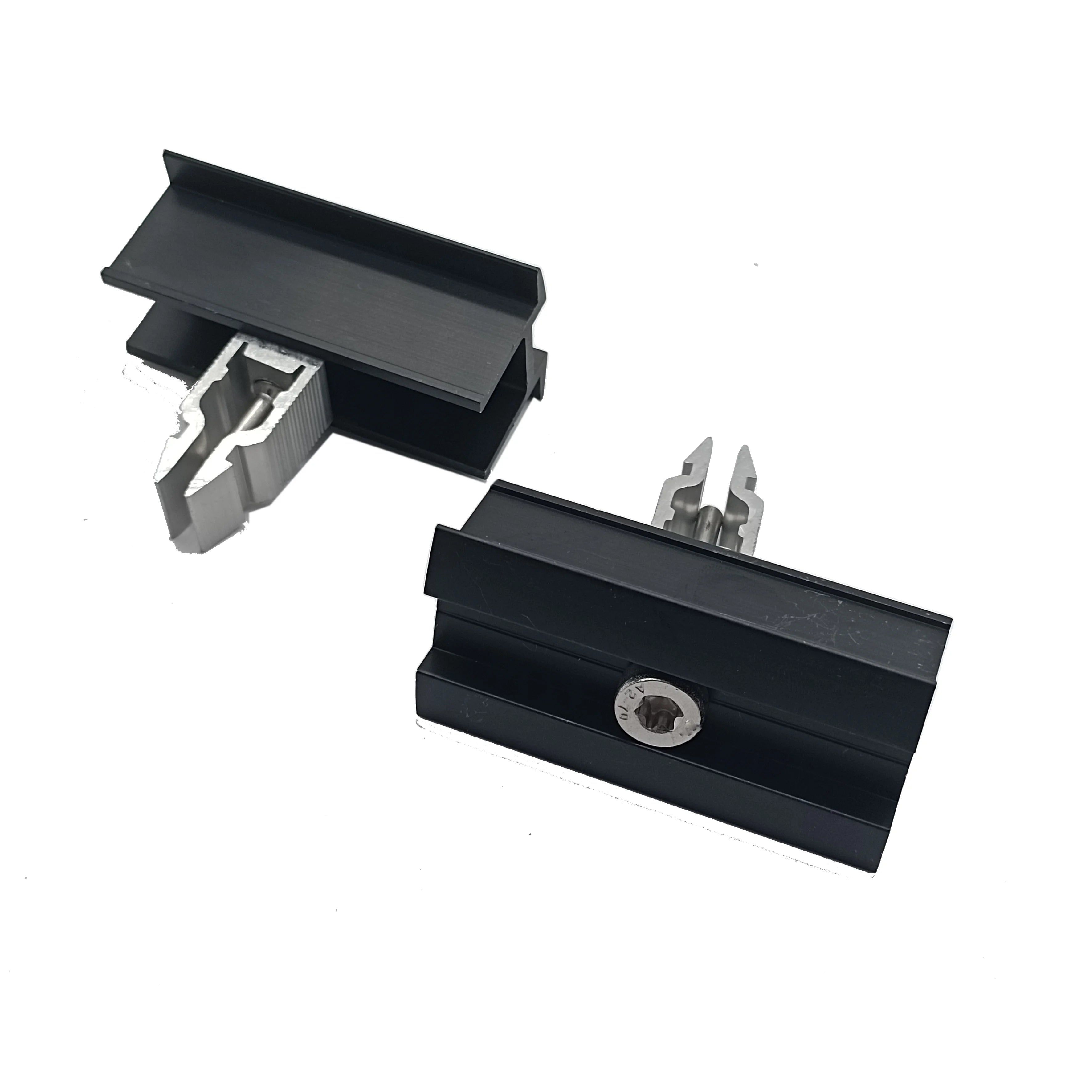 Solar Panel Clamp Quick Mount Aluminum Mid Clamp Easy Install for 1kw Solar Panel Kit