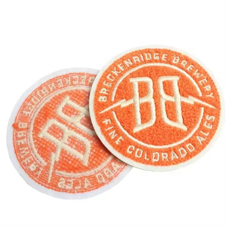 Iron-on Eco-friendly Parches Designer Custom Embroidered Logo Embroidery Chenille Patches for Clothing