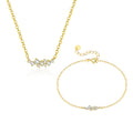Newest 925 Sterling Silver Fashion Jewelry Sets Classic Zircon Pendant Necklace Bracelets Earrings for Women