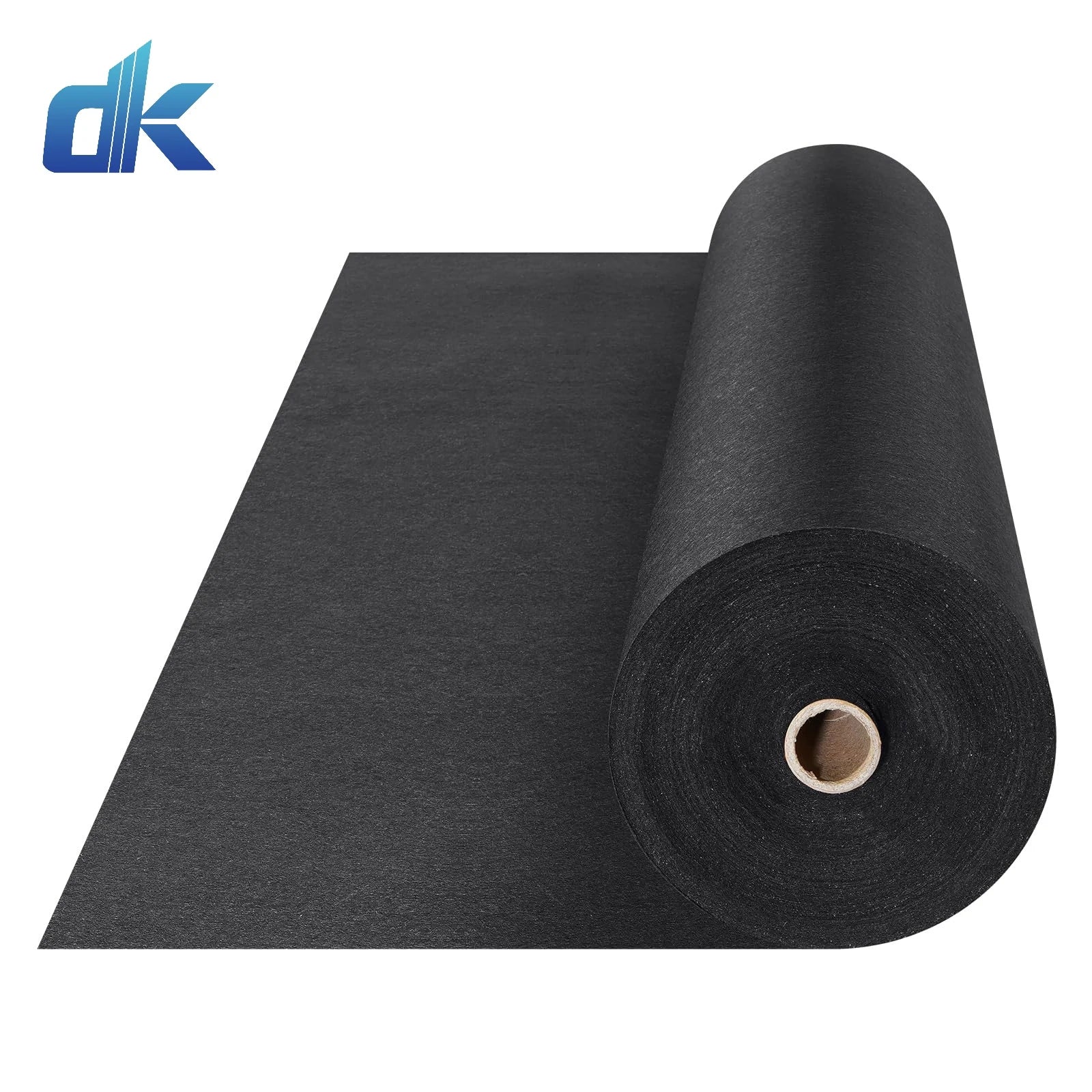100% Polypropylene Non Woven Fabric Textile 100g/150g/ 200g Short Fiber Black Nonwoven Geotextile for Road Highway Building