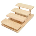 Wood Display Stand Display Riser Shelf Wooden Display Step Shelf Wood Stair Shelves Cupcake Stand Stair Step Display Rack