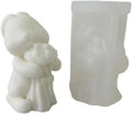 Romantic Rose Love Bear Silicone Candle Mold Flower Rabbit Plaster Doll Making Tool Heart Bunny Valentine's Day Chocolate Gifts