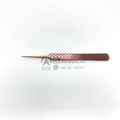 Custom Logo Diamond Grip Stainless Steel Eyelash Extension Tweezers Hand Tested Isolation Tweezer OEM Lash Supplies for