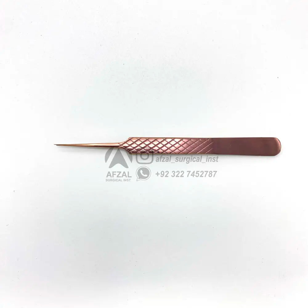 Custom Logo Diamond Grip Stainless Steel Eyelash Extension Tweezers Hand Tested Isolation Tweezer OEM Lash Supplies for