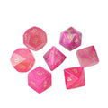 Unique Agate Pink Stone Dice Wholesale Bulk Polyhedral DND Dice Set for RPG Games