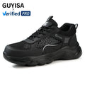 GUYISA Insulation 10KV Safety Shoes Standard Plastic Toe Zapatos De Seguridad Microfiber Upper Black Color Safety Shoes MegaBDM