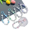 DIY Catene Telefoniche Two-Color Love Heart Phone Case Lanyard Exquisite Fashion Acrylic Beaded Phone Chains Accessories