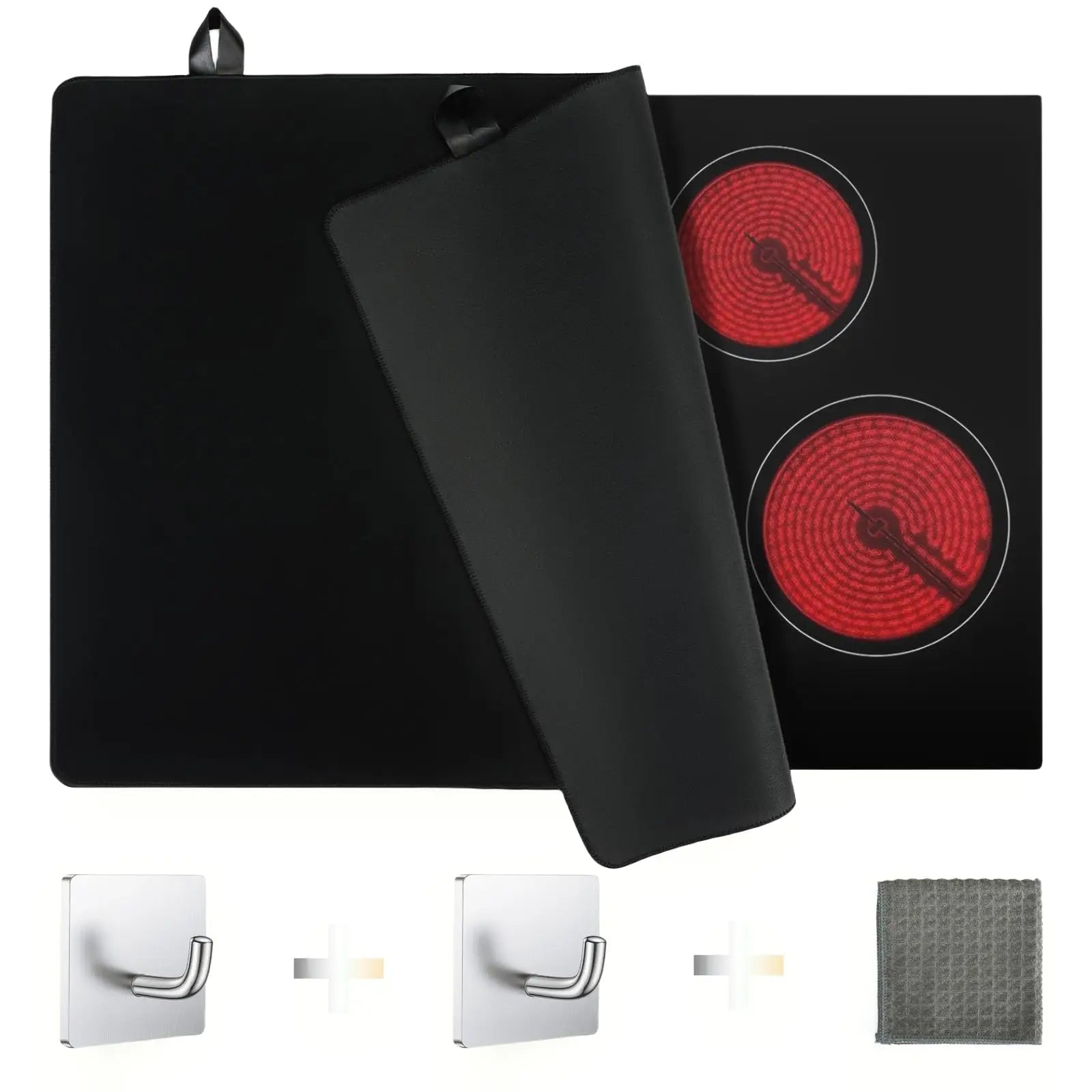 Large Silicone Induction Hob Protector Mat Induction Cooktop Scratch Protector Cover for Induction Stove