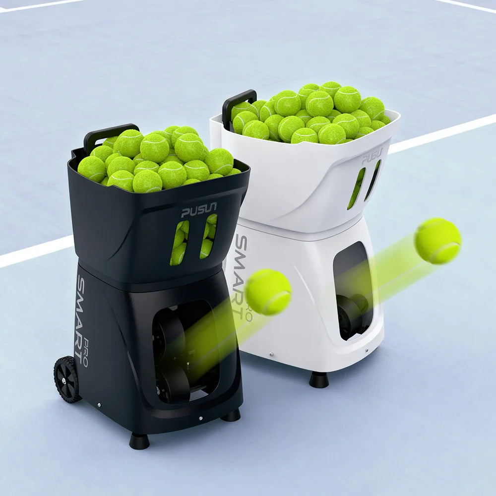 Pusun PT-Smart Pro Intelligent Tennis Padel Ball Machine Portable Smart Tennis Equipment with APP Control for Training