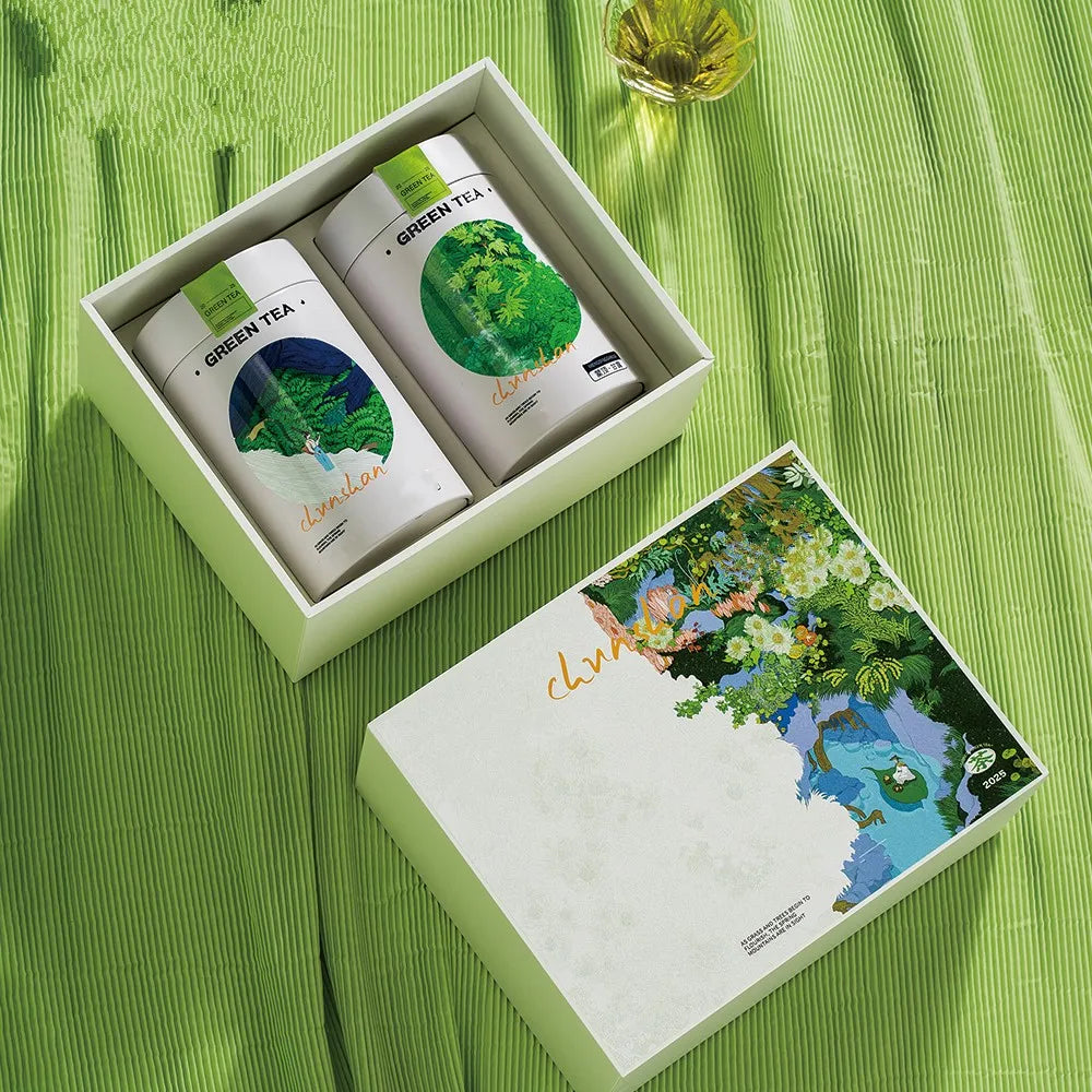 Tianhui Eco-Friendly Custom Tea Tin Can Packaging Cardboard Boxes with Logo Printing