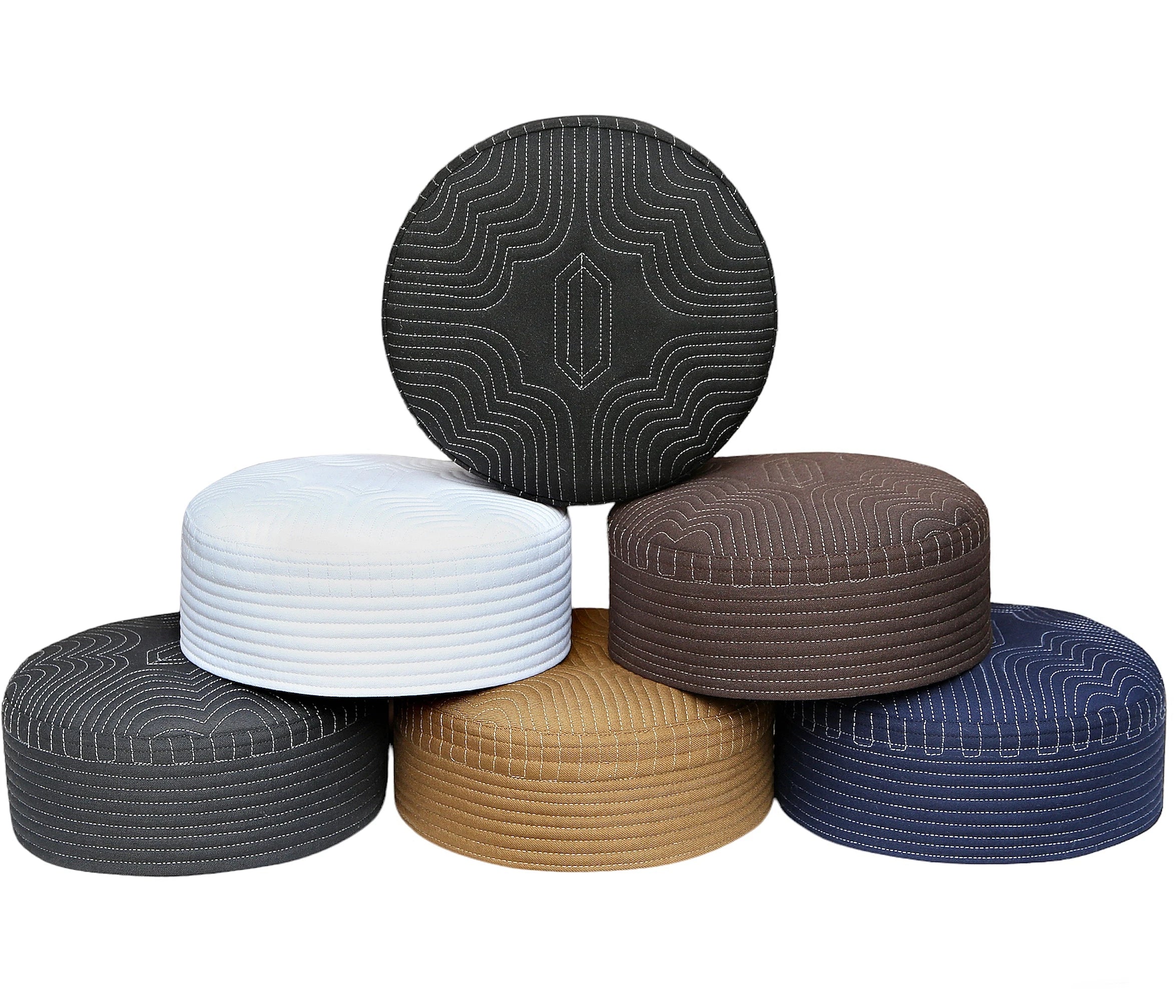Salama's Best Quality Handmade Polyester Kufi Hats Modest Traditional Muslim Clothing Accessory for Men OEM Options for Autumn