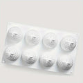 8 Cavity 3D Pinecone Silicone Baking Mold for Mousse Cake French Dessert Soap Candles Christmas Cake Decorating