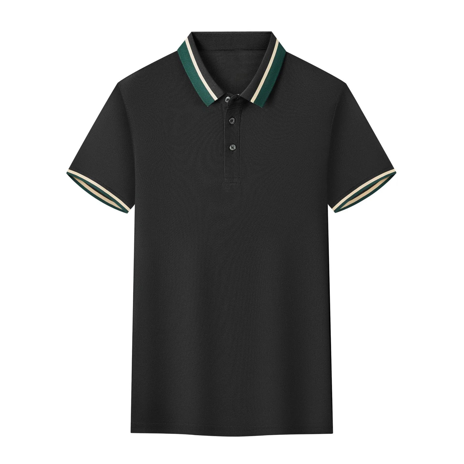 OEM custom logo embroidery printed design Lapel advertising shirt short sleeve team building party event POLO shirt