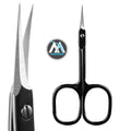 Professional Cuticle Scissors Extra Fine for Women and Men Upgraded Curved Precise Pointed Tip Grooming Scissors
