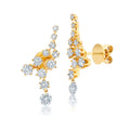 LOZRUNVE 925 Sterling Silver Diamond CZ Star Cluster Ear Climber Crawler Earring